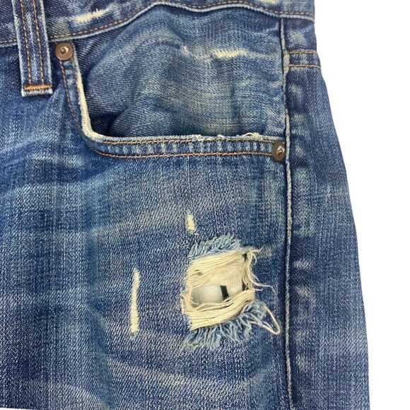 J Brand Men's Blue Kane Slim Straight Leg Distressed Denim Jeans US 33 - Picture 12 of 16